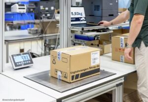 KERN IFC Plattformwaage mit Eichzulassung im EInsatz in der Logistik/ Paketversand